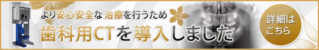 より安心安全な治療を行うため 歯科用CTを導入しました